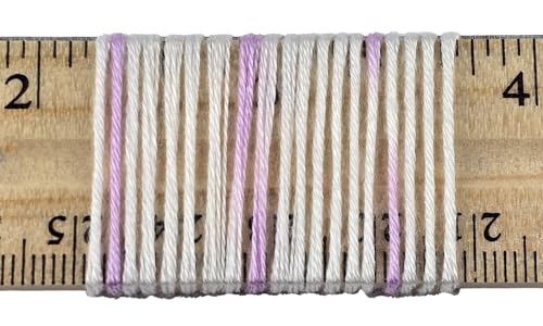 Image of 10-Pack of Yonkey Monkey 500 Grams Yarn - 70% Rayon derived from Bamboo, 30% Cotton - Imported - Purple White 9041