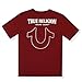 True Religion Boys Tee Shirts Short Sleeve Cotton T-Shirt for Boys Graphic Tees (US, Numeric, 8, Regular, Red White)