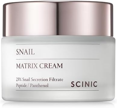 SCINIC Snail Matrix Cream All Skin Types Women Hypoallergenic Moisture (50ml) / high moisture, high elasticity, snail, nutrient-rich, korean cream