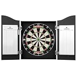Mission Darts Dart Board Home Centre | Complete Darts Package Including Dartboard and 2 Sets of Darts (Cabinet)