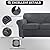 FestiCorp Velvet Sofa Cover, Couch Covers for 3 Cushion Slipcovers Sofas with Cushions, Stretch 4 Piece Thick Furniture Dogs Pets, Sofa, Grey