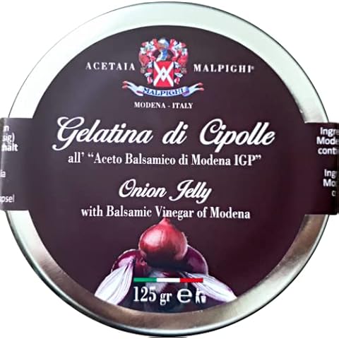 Onion Jelly - Delicate Marmalade with a marked sweet and sour flavour, based on caramelised onions and Balsamic Vinegar of Modena 125 g / Acetaia Malpighi, Italy Cover