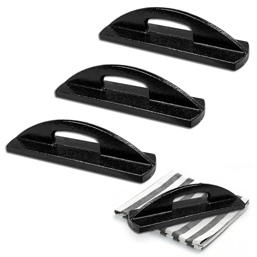 Sowhatsowoo 3 Pack Fabric Pattern Weights for Sewing Heavy Duty Black Cast Iron Cloth Weight for Cutting Tailoring Sewing Accessories