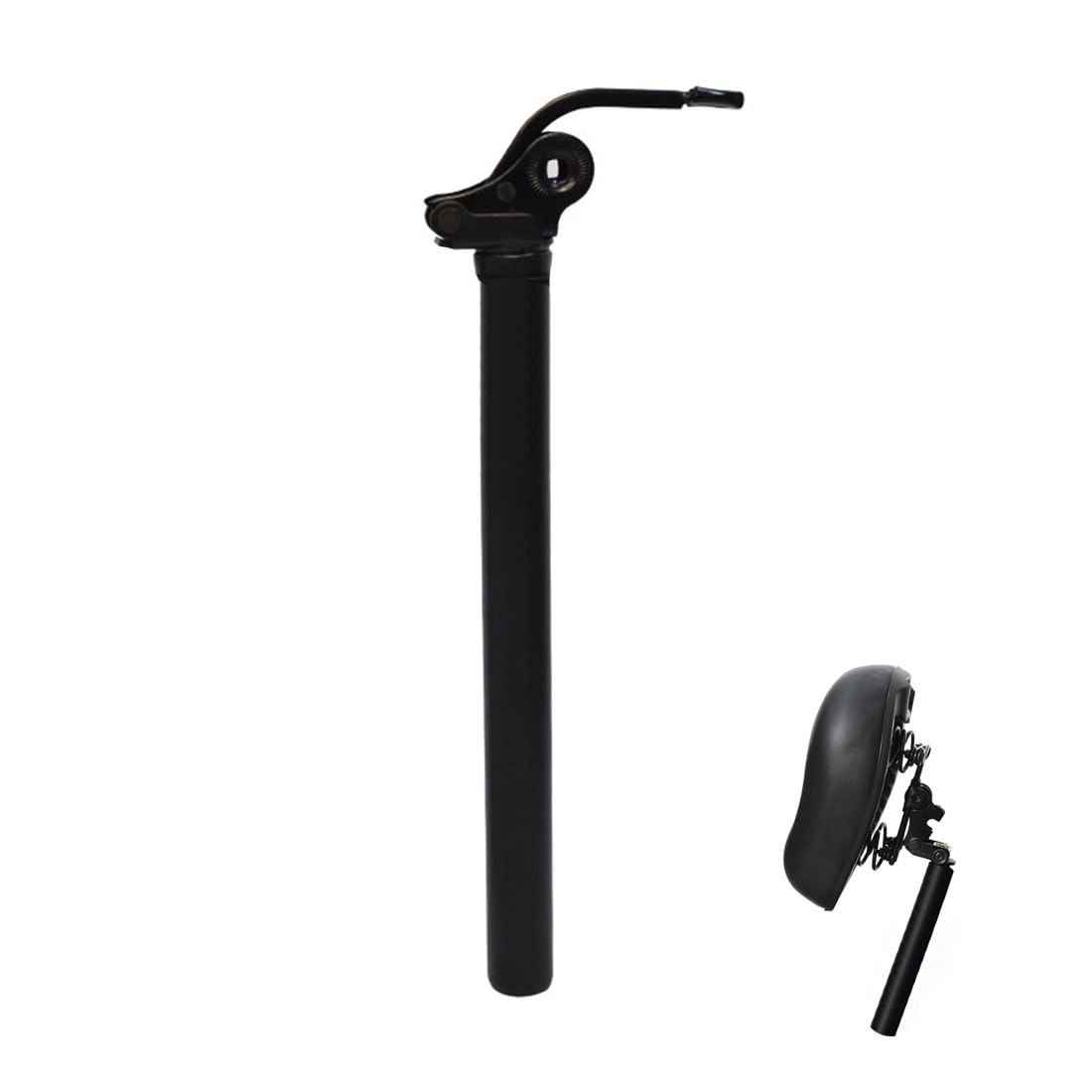AAVEDA Bicycle Flip-Up Seat Post 27.2mm E-bike Folding Bicycle Flip-Up Saddle Black City Bike