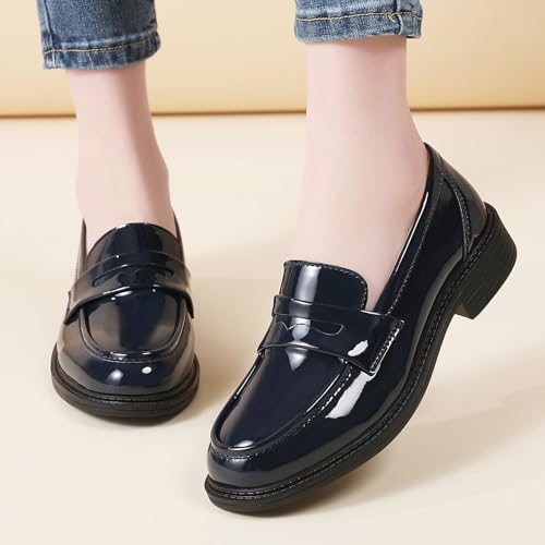 Image of Loafers for Women Black Penny Loafer Business Casual Shoes Women's Loafers & Slip-Ons Ladies Flats Comfortable Dressy