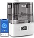 LEVOIT Smart Humidifiers for Bedroom, 6L Top-Fill Cool Mist with Quiet Sleep Mood and Alexa Control for Plants and Pets, Auto Mode, Timer, Essential Oil Diffuser, Up to 60H for 47㎡, Gray