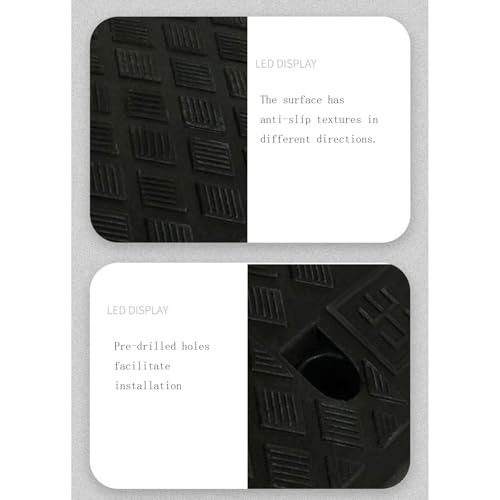 Rampas plásticas con clip para umbral, almohadillas triangulares antideslizantes y resistentes al desgaste para entrada de garaje miniatura 5