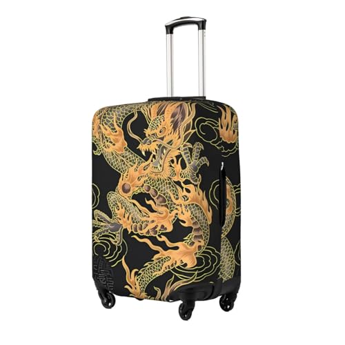 Oriental Dragon Luggage Cover Washable Elasticated Luggage Covers for Suitcase TSA Approved Stylish Dust and Scratch Resistant Luggage Case Protector for Kids and Adults2