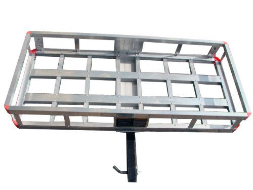 TMS 500 Lb Hitch Mount Aluminum Cargo Carrier Basket - Thumbnail 3