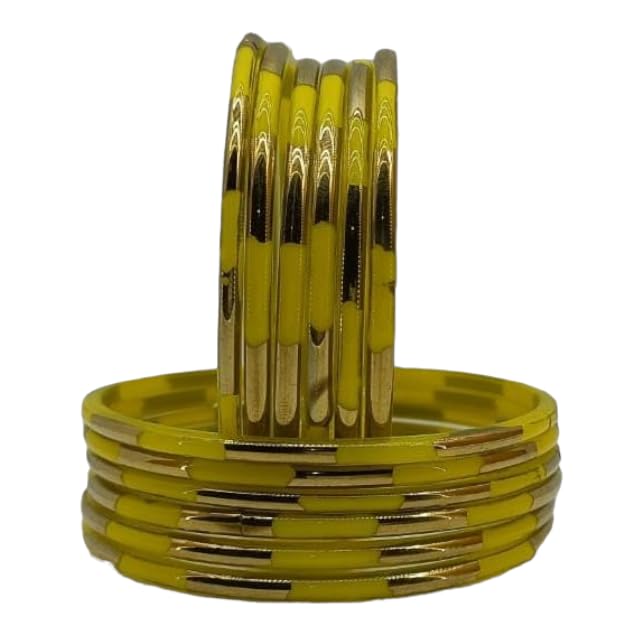 NEW SS BRAND Golden polished glass bangle Latest traditional bangles for women &girls (pack of 12) (COLOUR-YELLOW, 2.4) (B0CFHCKLZ2) Amazon Price History, Amazon Price Tracker