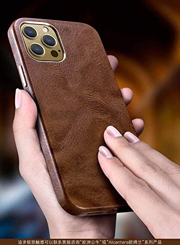 Étui cuir de vache KANUZ iPhone 12 Pro avec doublure flocage - 6