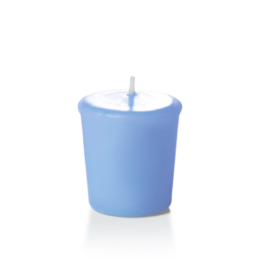 yummi 15hr Unscented Periwinkle Blue Votive Candles - 9 per Pack