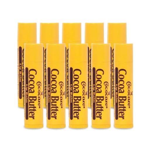 Cocoa Butter Lip Balm, 0.15 Ounce (Pack of 10)