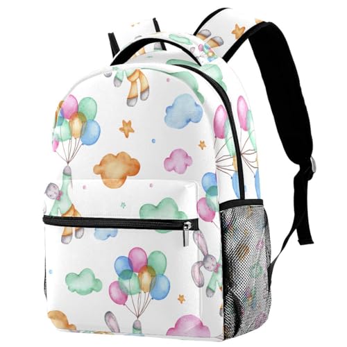 Sac à dos d'école motif lapin mignon idéal pour le collège et les sorties de votre ado