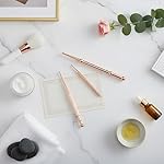 Nuanchu 3 Pieces Facial Reflexology Massage Tool Stainless Steel Manual Acupuncture Pen Retractable Acupuncture, Stainless Steel Double Headed Spring Loaded Ear and Body Point Probe Pen (Rose Gold) - Image 5