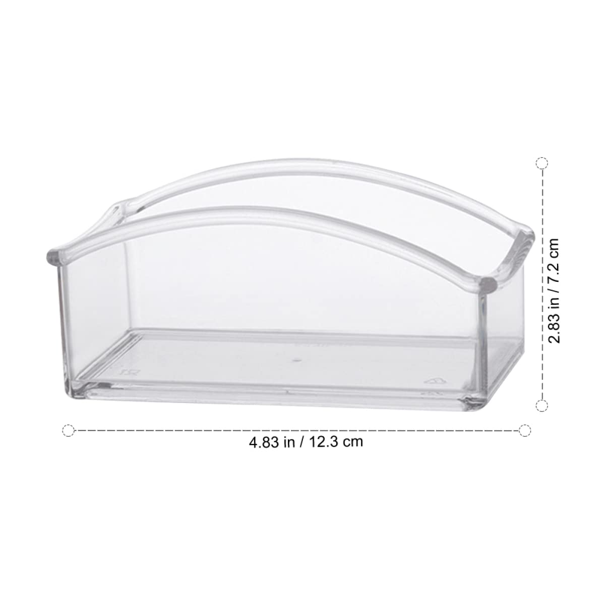 VOSAREA Acrylic Transparent Tea Bag Storage Box Clear Office Organizer for Tea Bags Coffee and Sugar Packets and Easy to Use Tea Bag Holder for Home and Office
