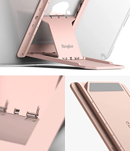 Image of Ringke Outstanding Multi-Angle Adhesive, Spring-Action with Non-Slip Pad Stand for Tablets, E-Readers and Phones - Peach Pink