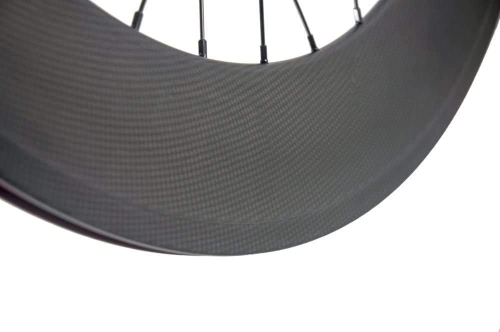 JIMAITEAM Carbon Fixed Gear Rear Wheel 700c Rim Single Speed Bike/Fixie Bicycle Back Wheel Clincher Type 88mm Depth 23mm Width Track Bike Wheel : Sports & Outdoors