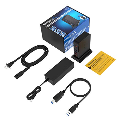 Sabrent 7 Port Usb 3.0 Hub + 2 Charging Ports With 12V/4A Power Adapter [Black] (Hb-U930) #TOP6