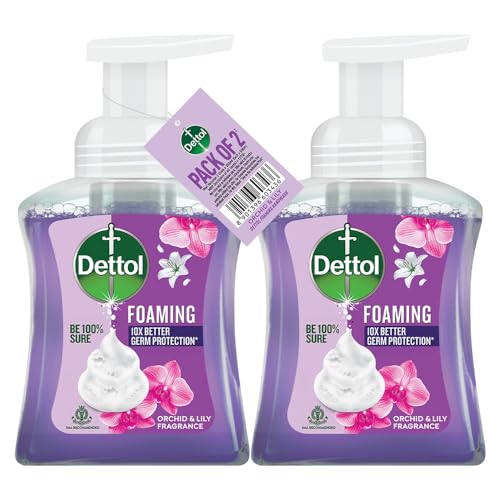 Image of Dettol Orchid & Lily Foaming Handwash Pump 250ml (Pack of 2)