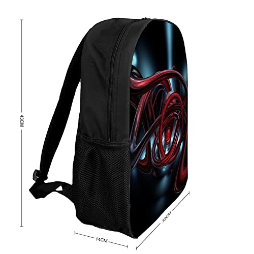 Sac à dos imprimé 3D pour ordinateur 17 pouces, idéal fac et bureau - 2