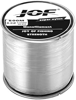 Fishing Line,Monofilament Fishing Lines8.0 Spool 500M Clear Fishing Wire Nylon Fishing Line 2-35LB for Saltwater & Freshwater Fishing