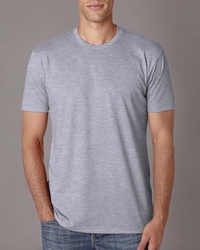 Next Level Apparel Men's CVC Crewneck Jersey T-Shirt, Dark Hthr Gray, X-Large4