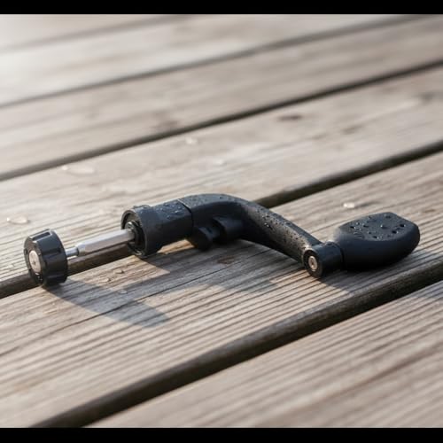 2 Stück Black Universal Kunststoff Power Handle Angeln Rollen Crank Rock Arm Spinning Wheel Grasp Wirbel Takelendstück und Zubehör