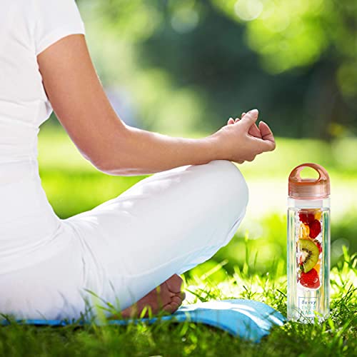 Infusion Fruit Infuser Water Bottle - Bpa Free Insulated Water Bottle, Reusable Water Bottle With Fruit Infuser, Easy-To-Clean Gym Accessories For Women, Sports Water Bottle, Savvy Outdoors #TOP4