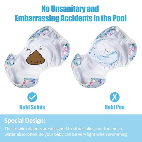 image for wegreeco Baby & Toddler Snap One Size Adjustable Reusable Baby Swim Di