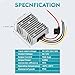 10A 120W 12V Golf Cart 24V 36V 48V to 12V Step Down Converter Voltage Regulator Reducer Buck Transformer Waterproof with Fuse