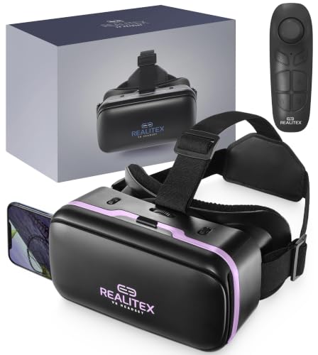 REALITEX 3D VR Headset for Kids + Android Remote -