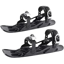 Mini Ski Board, For Children & Adults, Short Skis, Snow Feet, Adjustable, Fits All Sizes, For Beginners, Skiing Training, Storage Bag, Portable, Lightweight, Ideal for Mountain Climbing