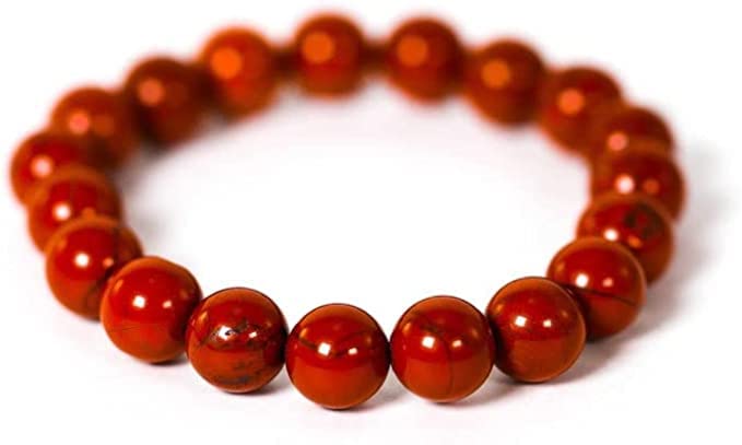 Bracelet en Jaspe Rouge Naturel pour stimuler l'énergie et la protection