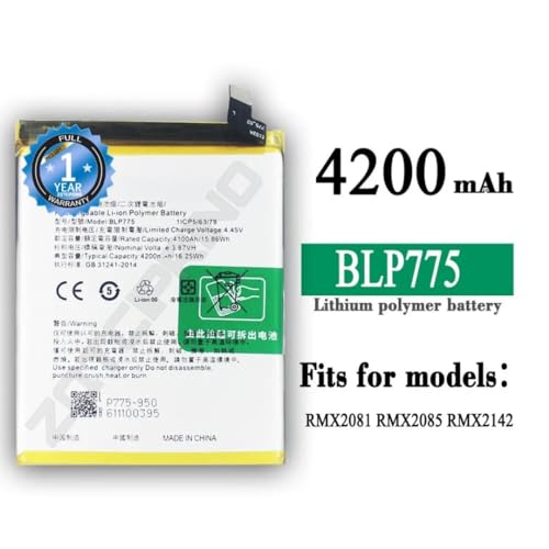 Image of Original BLP775 Battery for Realme X50 / Reno 3 4G 2020 /3 5G / 3 PRO / CPH2009 / PCRM00 / PCRT00 Battery with 1 Year Warranty*** (N96)