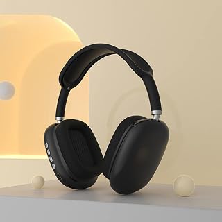 BeisDirect P9 Wireless Bluetooth HiFi Stereo Headphones Over Ear Built-in Microphone Music Wireless Headset with Micphone Sports Earphone for iPhone, Tablet, PC (Black)