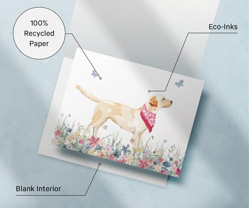 Image of Twigs Paper Labrador Retriever Thank You Cards, 12 Dog Note Cards