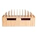 MobileVision Bamboo 10-Port Charging Station & Docking Organizer for Smartphones & Tablets, Family-Sized, for use in Corporate Offices & Classrooms