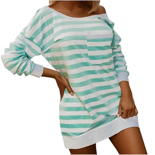 Pull décontracté mode sweatshirt imprimé rayure habit oversize