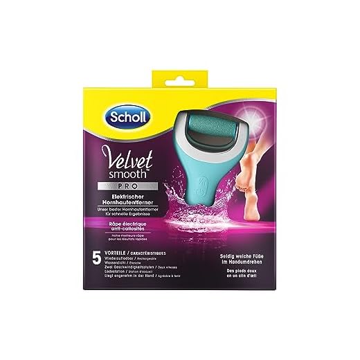 Scholl Velvet Smooth Pro Elektrische eeltverwijderaar, voor het verwijderen van eelt op natte en droge voeten, oplaadbaar, 1 apparaat + laadstation