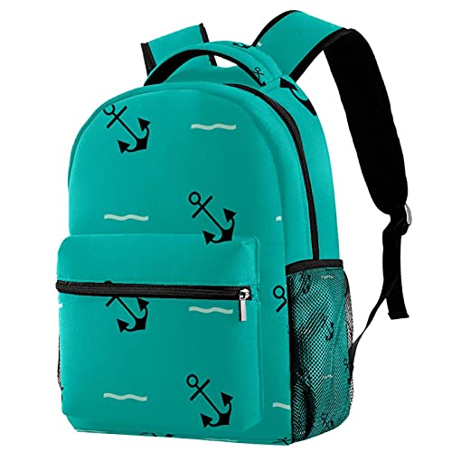 Sac à dos motif ancre boussole grande capacité : voyagez sans encombre avec ce sac femme décontracté