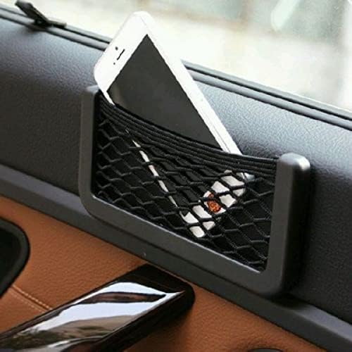 AutoTrends Universal Car Seat Side Back Net Storage Bag Phone Holder Pocket Organizer (Big)