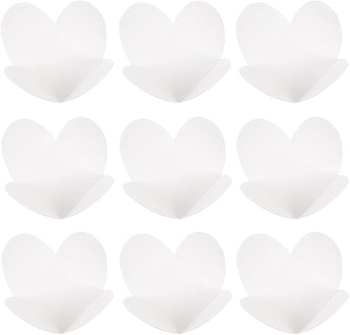 200 envoltorios de trufas de chocolate de papel blanco – Mini tazas para hornear cupcakes, nueces, fresas, dulces, 1.29 x 1.29 x 1.10 pulgadas