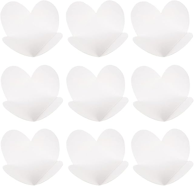 Cabilock 200pcs Truffle Cups Truffle Liners Wrappers Chocolate Paper Candy Cups Kraft Paper Chocolate Tray Cupcake Liners Muffin Paper Cases White