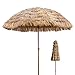 CHIPS Ø 300cm / 9.8ft Großer Outdoor Hawaii Sonnenschirm Strandschirm Garten Stroh Sonnenschirm-Regenschirm, Anti-UV und Wasserdicht (Natürliche Farben)