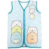 [MORIPiLO] スリーパー 着る毛布 サンエックス すみっコぐらし (やわらかシープボアスリーパー) 可愛い あったか パジャマ グッズ 大人子供兼用 ブルー 50x70cm キャラクター まくらのモリシタ