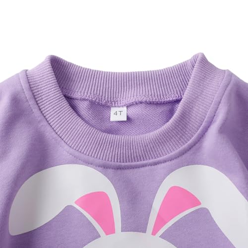 Image of Little Girls 2 Piece Outfits Ruffle Sleeve Unicorn Sweatshirts Top and Leggings Set School Outfits Kids Clothing Set