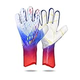 OLYSPM Gants de Gardien Gant de Gardien Gant de Foot Gardien Enfant avec Paume en Latex Antidérapante,Gants Foot Enfant Respirants et Résistants à l'abrasion,Taille 6/7/8/9/10