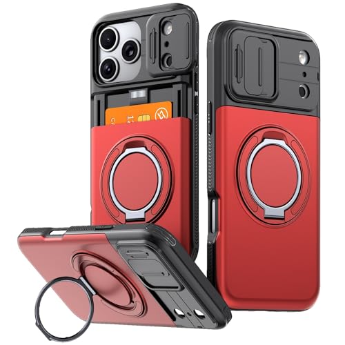 Coque iPhone 17 Pro rouge : étui silicone porte-carte pour vos sorties