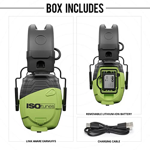 Isotunes Link Aware Bluetooth Earmuffs: Audio Passthrough Hearing Protection #TOP4